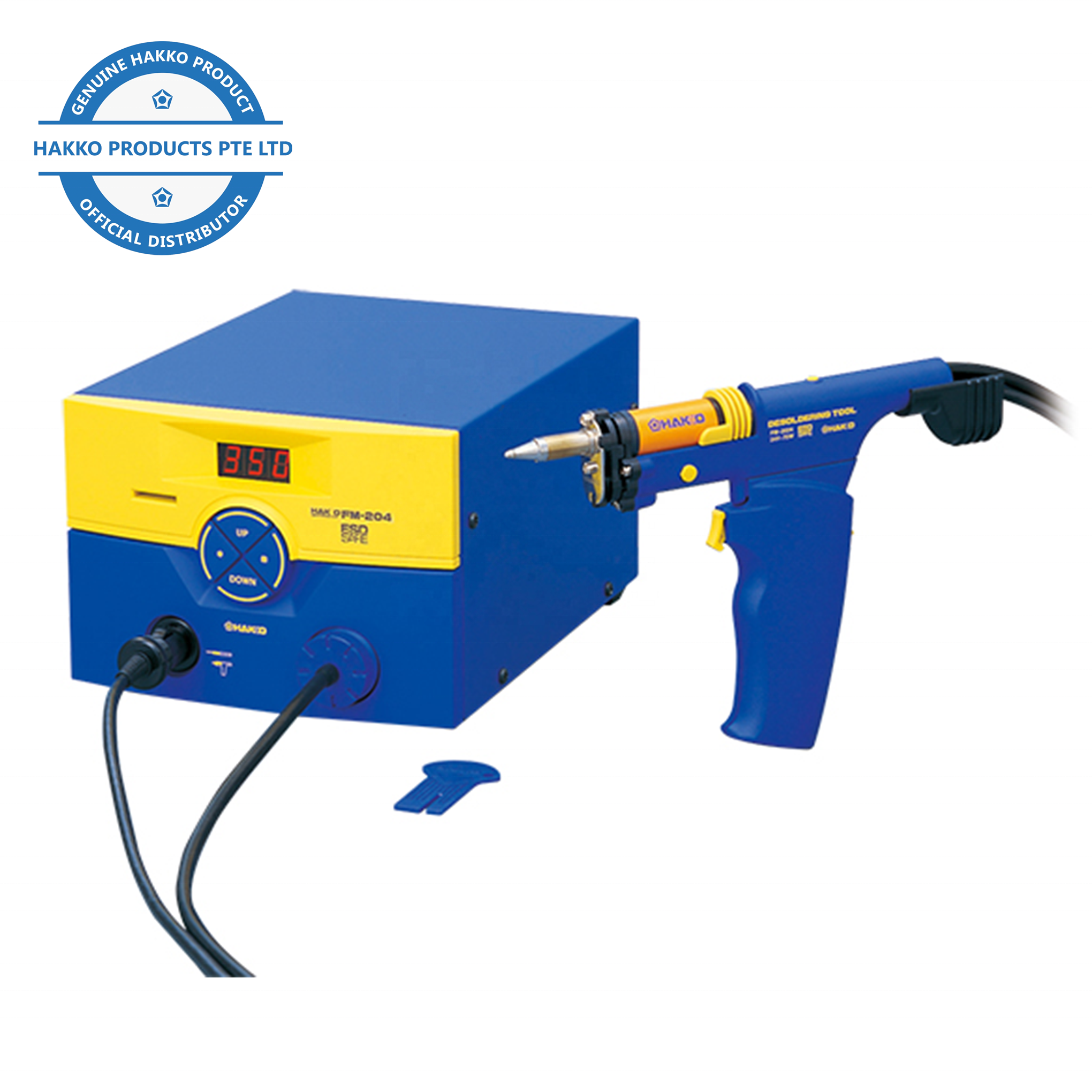 Цифровой составного типа паяльной станции инструмент FM204 HAKKO оригинальный вакуумного насоса встроенный без свинца erohs FM-204 2 в 1 паяльник