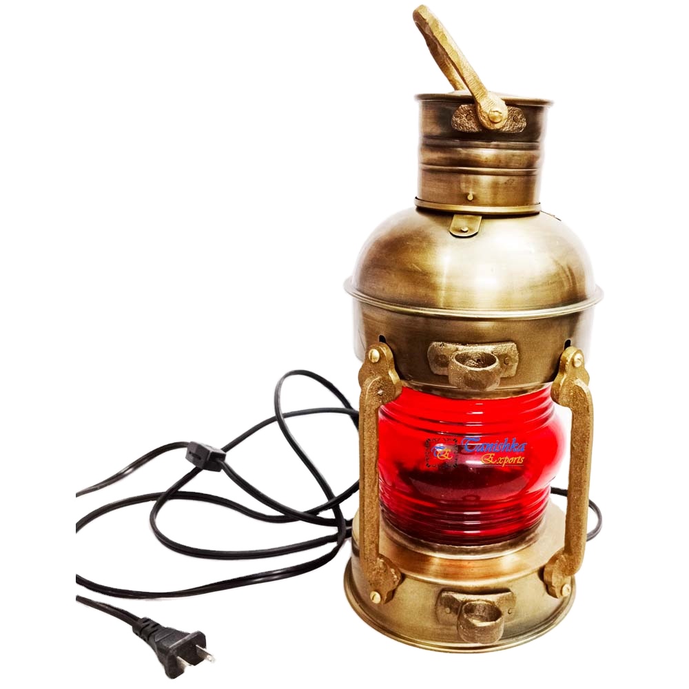 Brass Antique Nautical Hanging Hanging Lamp