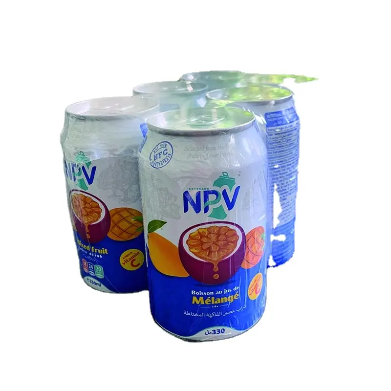 OEM Manufacturer Beverage NPV Brand Free Design 330ml Can Pure Mix Fruit Juice Drink