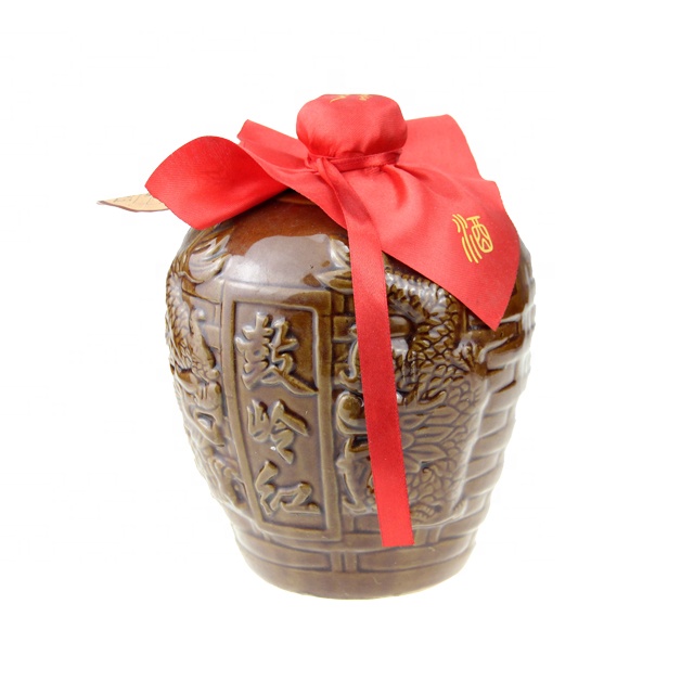 China Fujian Old Wine 1.5L * 2 Guling Red Eight-Year Aging Red Rice Wine