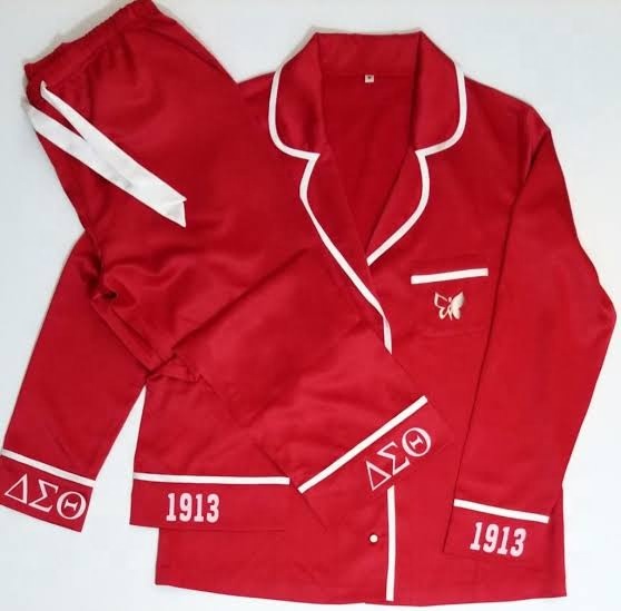Персонализированная ночная рубашка-Пижама Delta Sigma Theta Elephant 1913