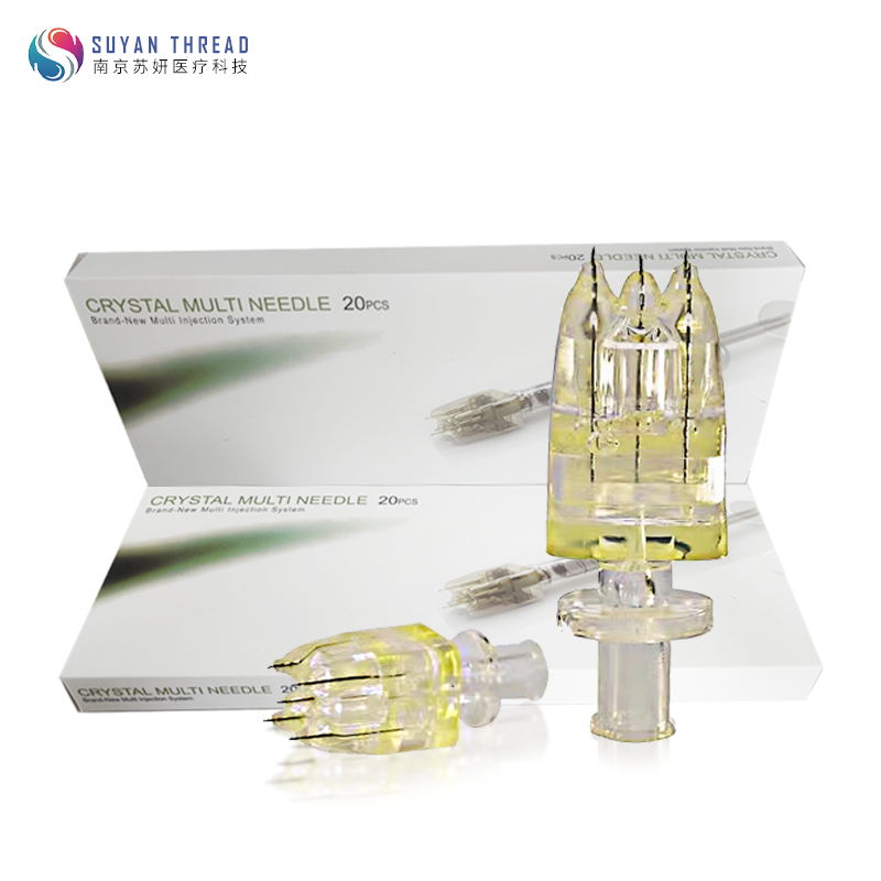 Hot Sell Crystal 5 Pin Multi Needle for Mesotherapy Injector and Manual Shot Crystal Needles Mesotherapy Multi Injectors Needle