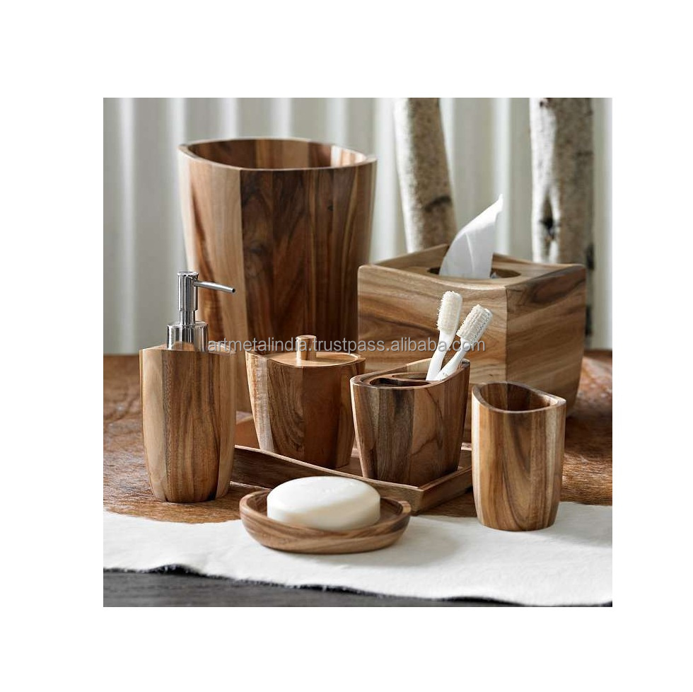 Luxury Wooden Bathroom Set - Modern Design for Home, Gift, or Hotel Use