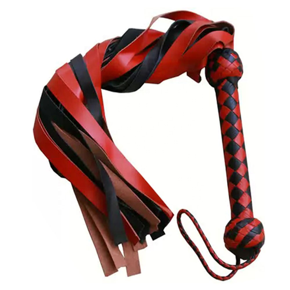LEATHER BULLWHIPS FLOGGER BLACK WHIPS 20 PCS SOFT TAILS