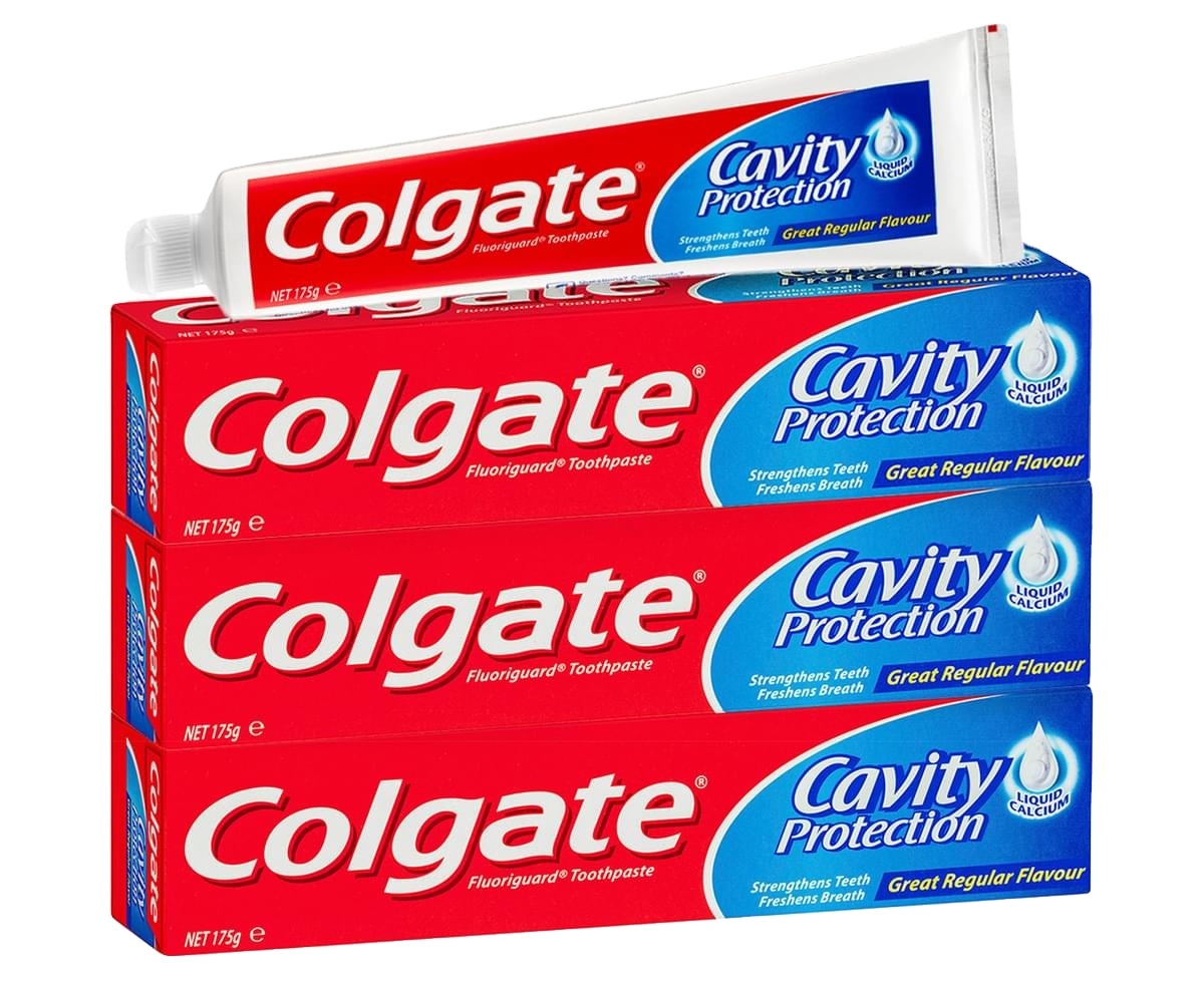 Зубная паста Colgate с фторидом для защиты полости, белая, 6 унций (6 шт. в упаковке)