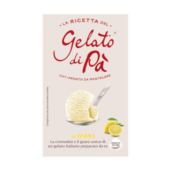 Высококачественное итальянское мороженое La Ricetta del gelato di Pa Limone brick 1L для HORECA и магазина
