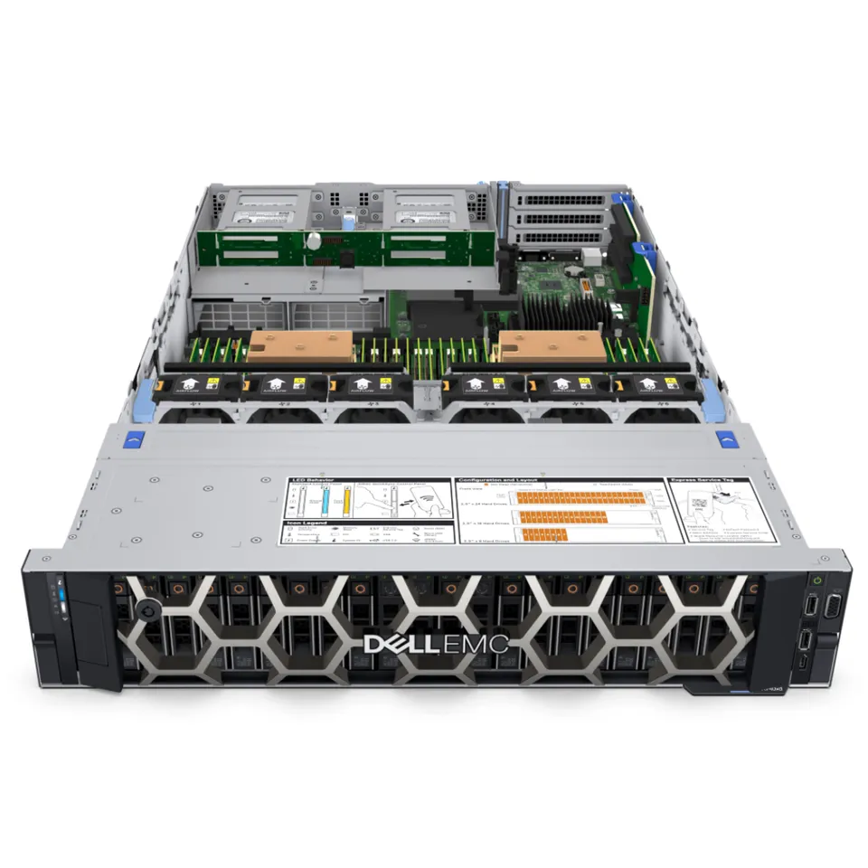 Серверная стойка Poweredge R350 Intel Xeon E2386G 4*3,5/32 г ECC * 4/480 г Mix * 2 + 8T SAS * 2/H355/IDRAC9/2*1 ГБ/+ X710 2*10 ГБ/ЖК-рамка/600 Вт * 2
