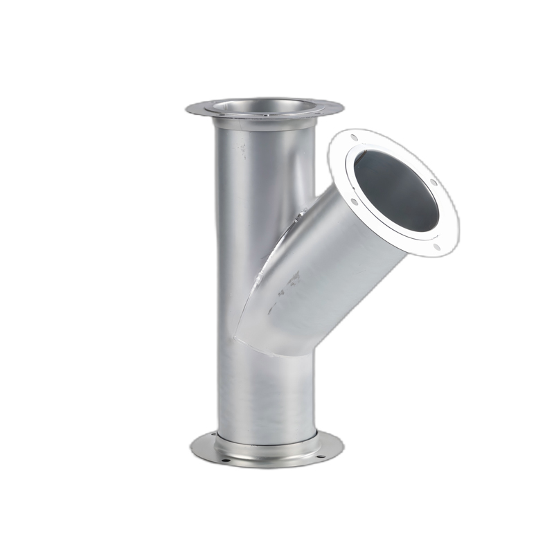 Stainless Steel Tee with PTFE Coating 45 Degree Oblique Tee for Hvac System