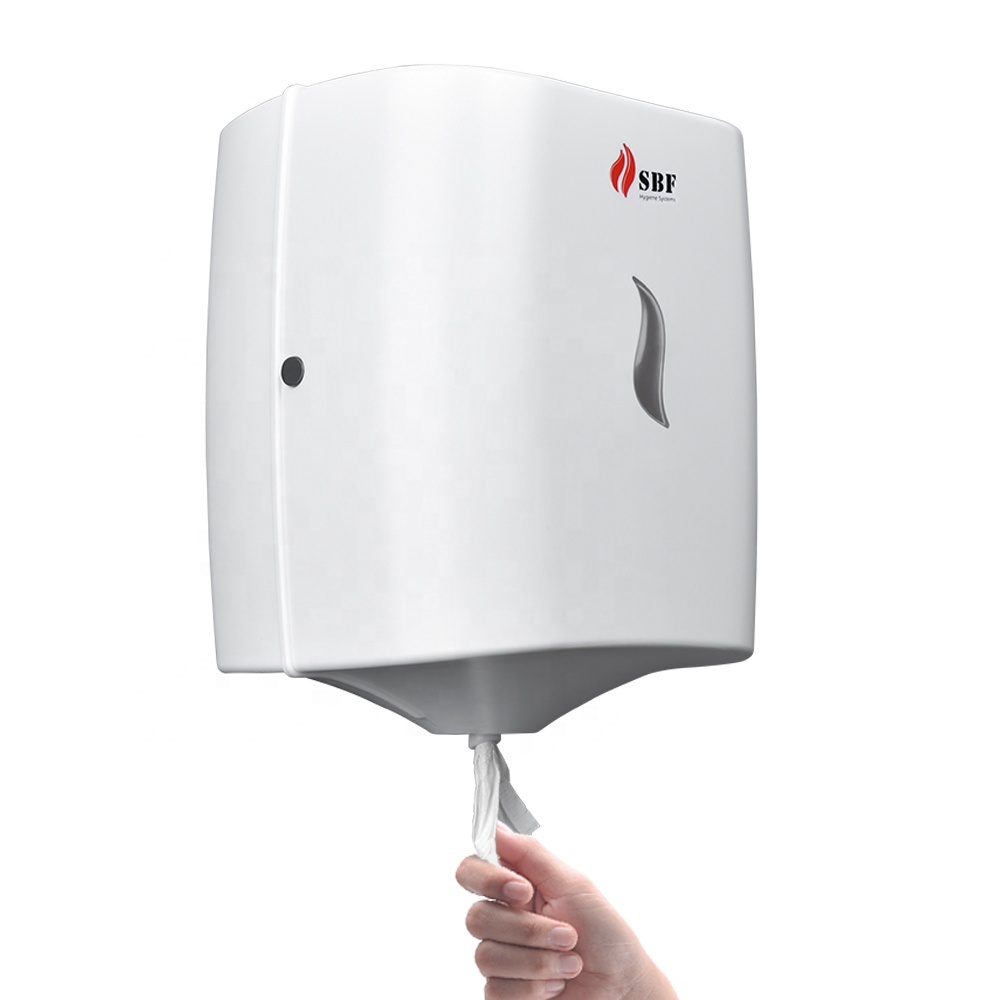 High-Capacity Center Pull Paper Towel and Wet Wipes Dispenser Z Fold Tissue Paper Holder for Bathrooms and Kitchens