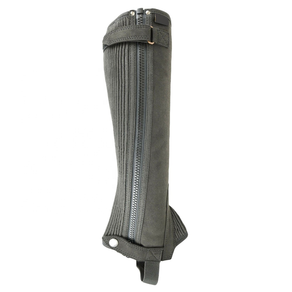 Half Chaps Black Leather Horse Riding Adults Fashion Wears Different Designs Different Colors