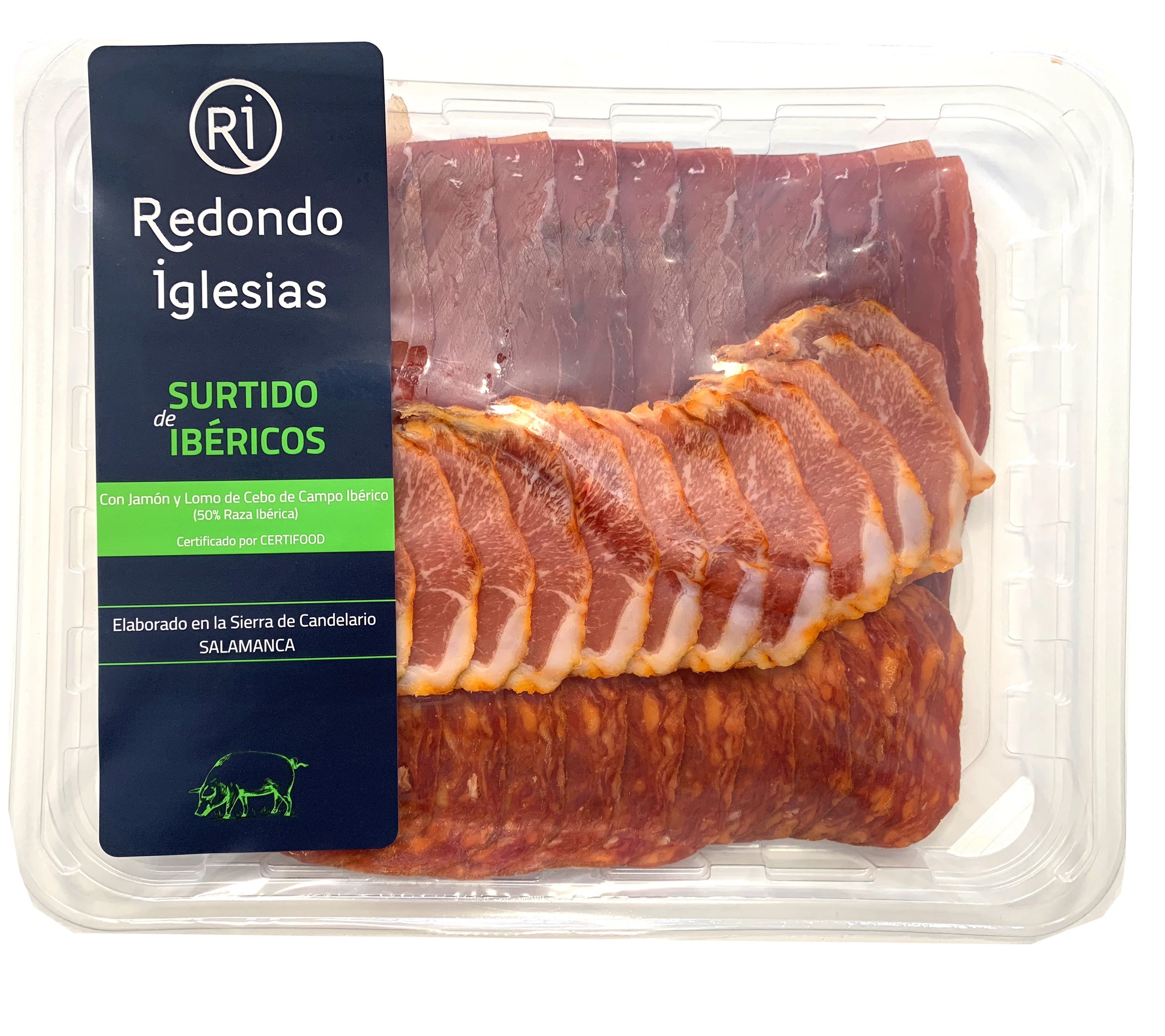 Top quality typical Spanish dry cured Iberico Tapas assortment 120g presliced