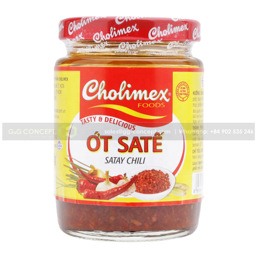 Satay Chili 150g Made From Fresh Chili, Used Condiment To Marinate Food Or Seasoned With Watery Dishes Pho, Bun Bo