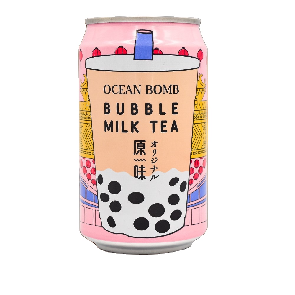 Ocean Bomb Original Bubble Milk Tea Drink can drink easy to take soft drink