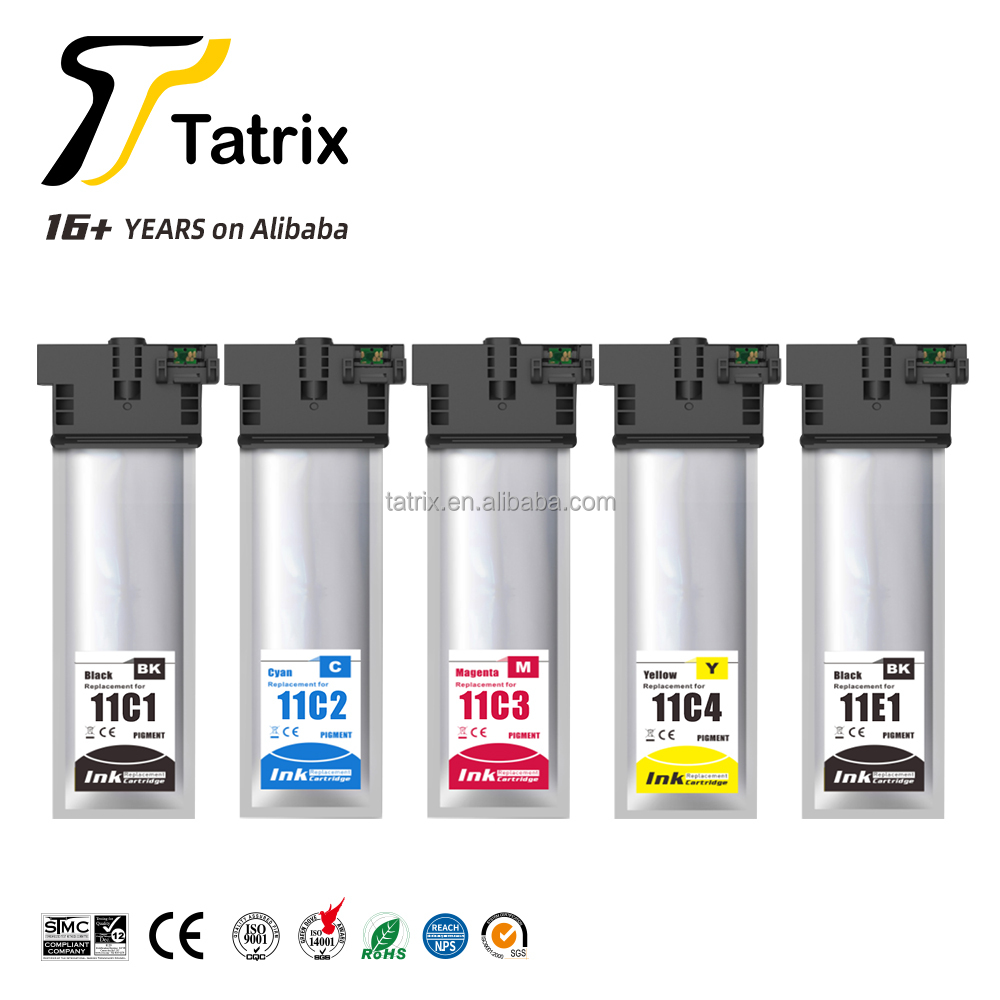 Tatrix T11C1 T11C2 T11D1 T11D2 T11E1 Совместимость принтера чернильный мешок картридж для Epson рабочей силы Pro WF-C5390DW/WF-C5890DW принтер