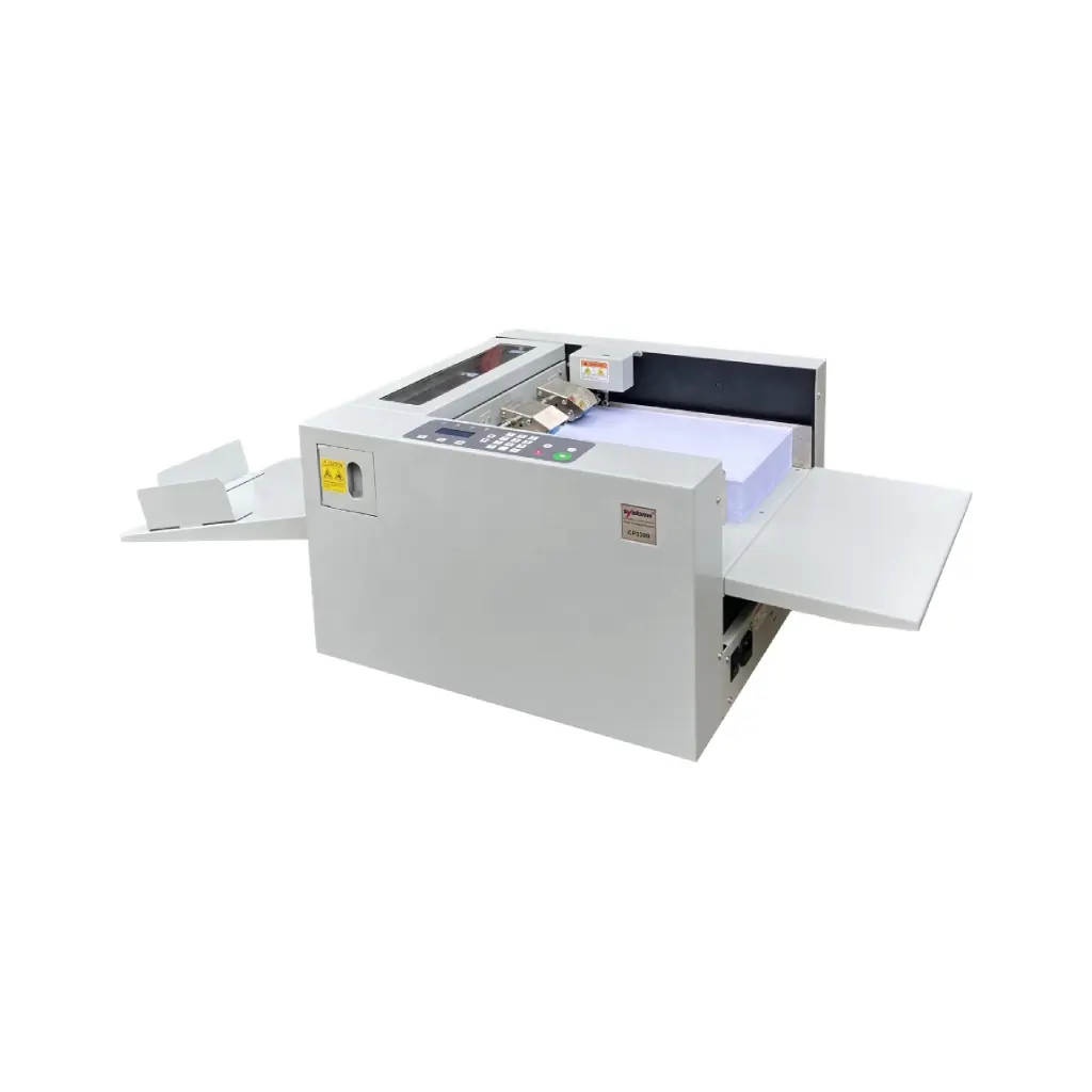 Sysform CP330B Roller Friction Feed Lift Feed Table Paper Creasing and Perforating Machine dp205