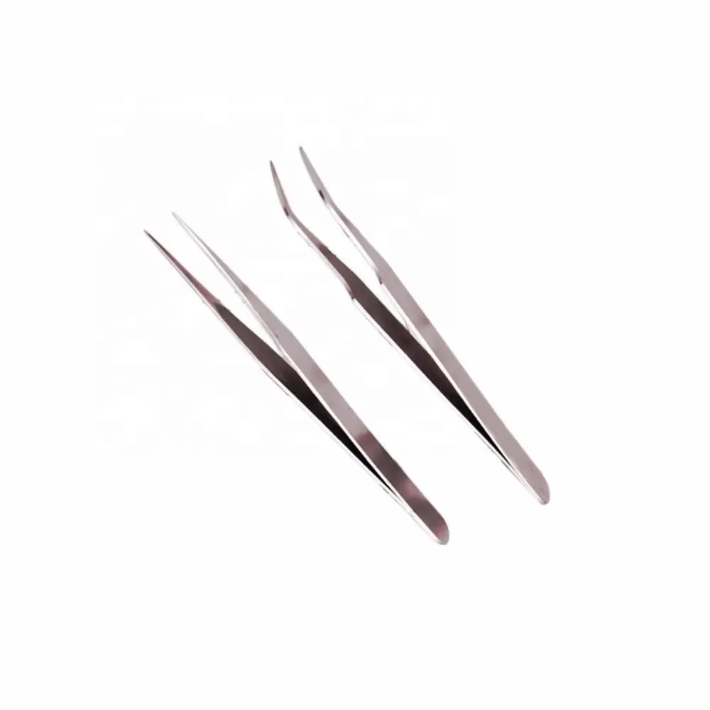 Nail Art Tweezers Acrylic Tweezers Picking Tools Custom branding Tweezers Set of Stainless Steel