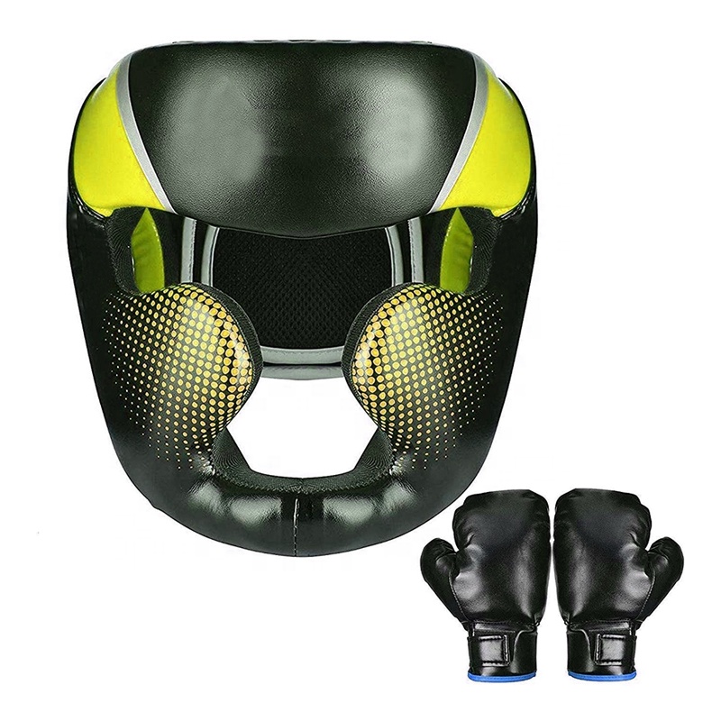 Customized Boxing Head Guards Custom Professional Training Sparring Soft and Durable Kick Boxing Helmets