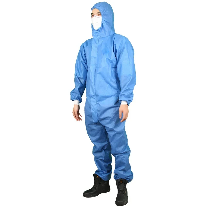 Protective Coverall Anti-Radiation Anti-Dust Work Anti-Chemical Suit Spray Paint Anti-Static Laboratory Clothes Type5/6