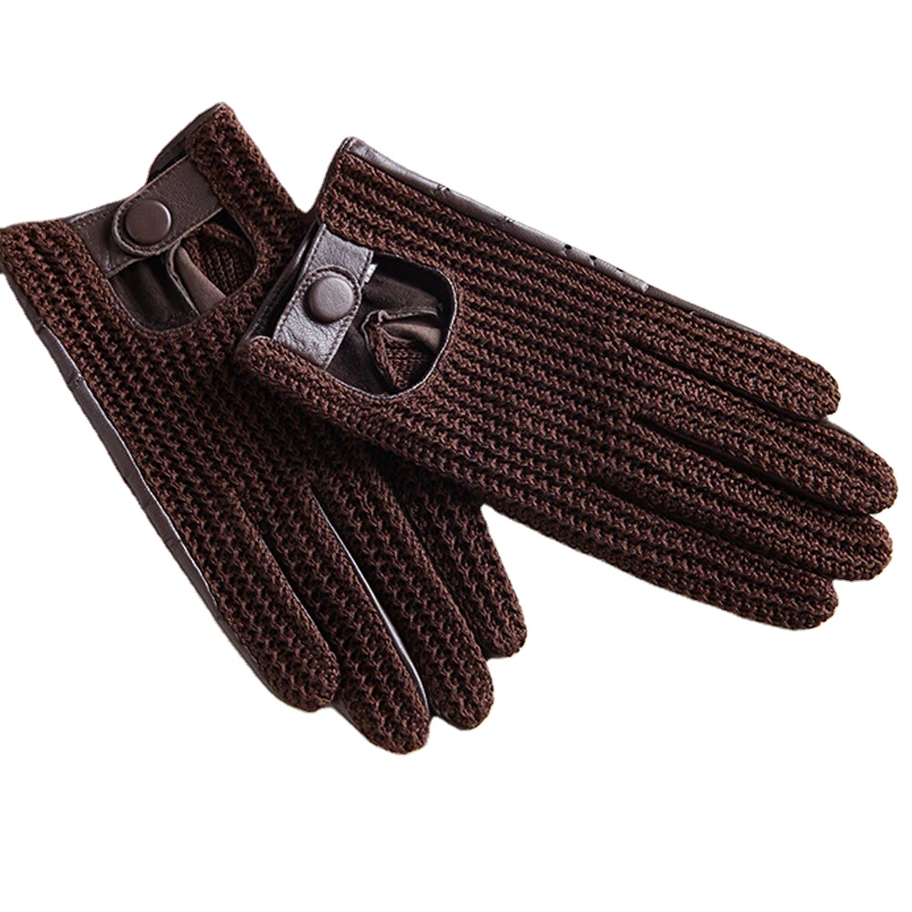 Мужские перчатки из овчины Deerskin, мотоциклетные перчатки из козьей кожи с закрытыми пальцами для вождения