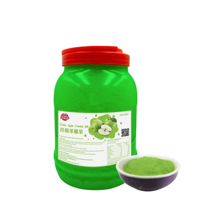 Green Apple Flavor Coconut Jelly From Taiwan