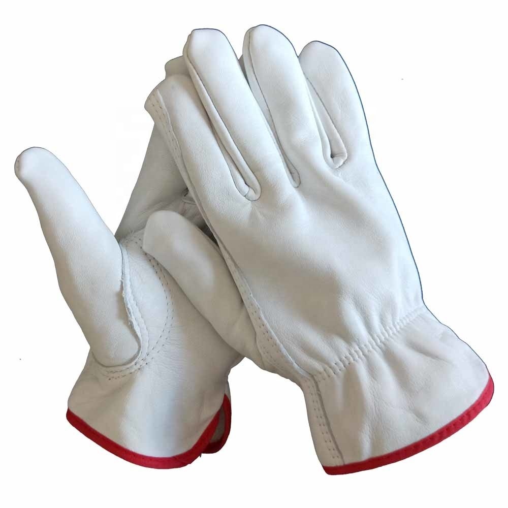 Cheap price leather working gloves safety Unlined driver gloves