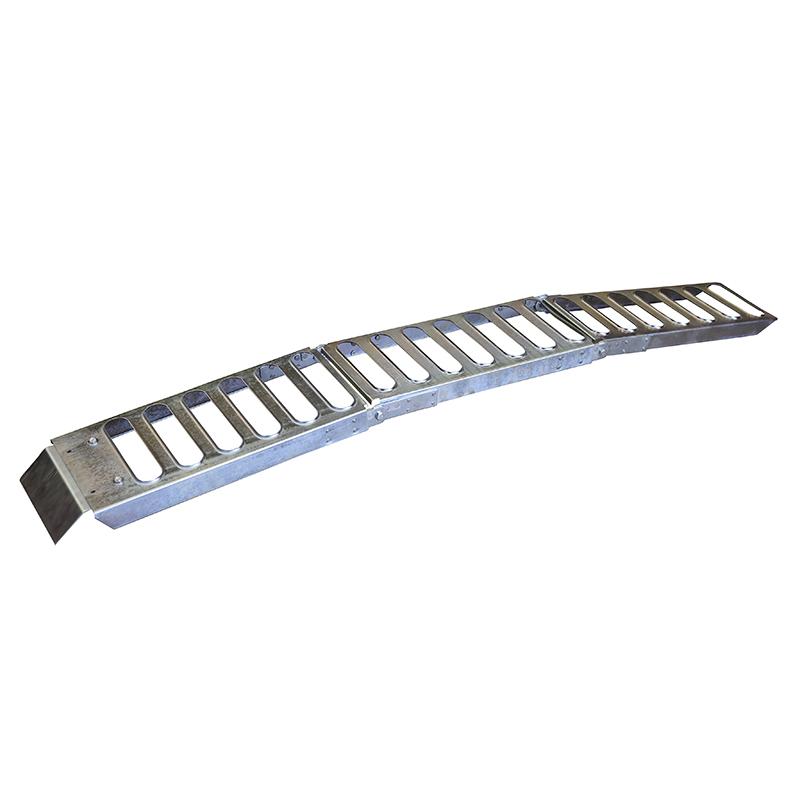 Steel cargo foldable ramp Made in India Portable mobile truck loading ramp ATV motorbike 3 folds