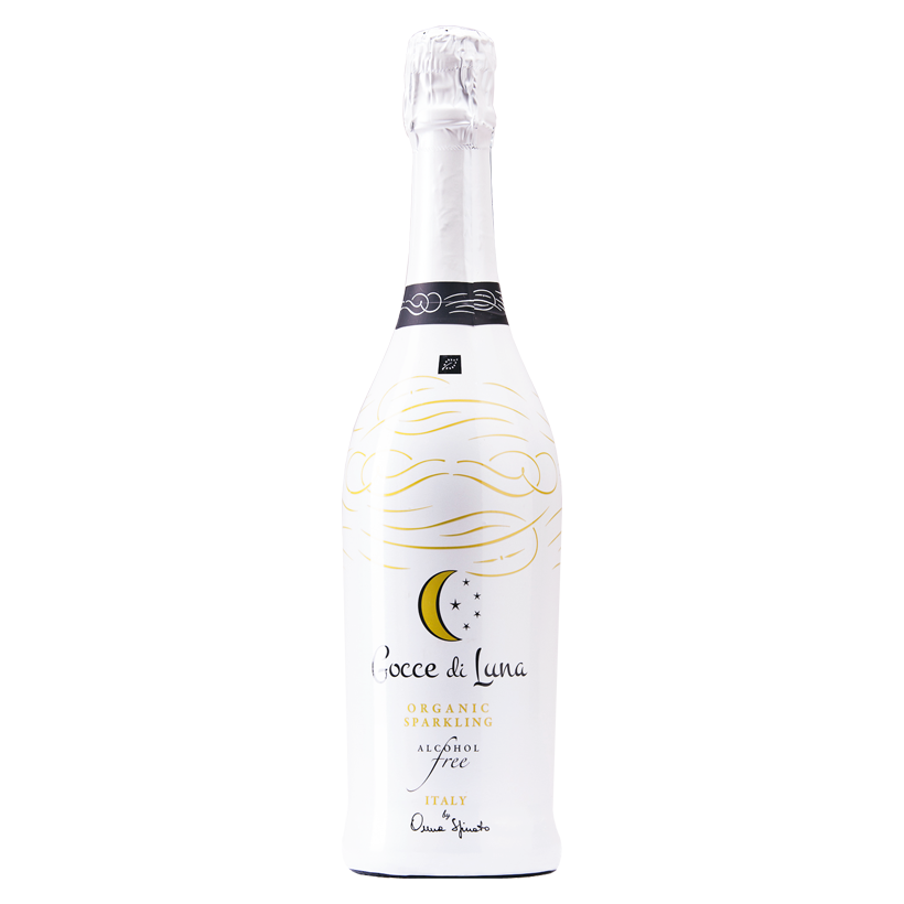 Органическое игристое вино без спирта-Gocce di Luna 75cl