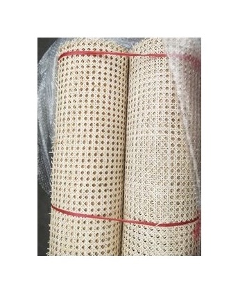 Factory Price High Quality Natural Mesh Rattan Cane Webbing Roll Woven Bleashed Rattan Webbing Cane