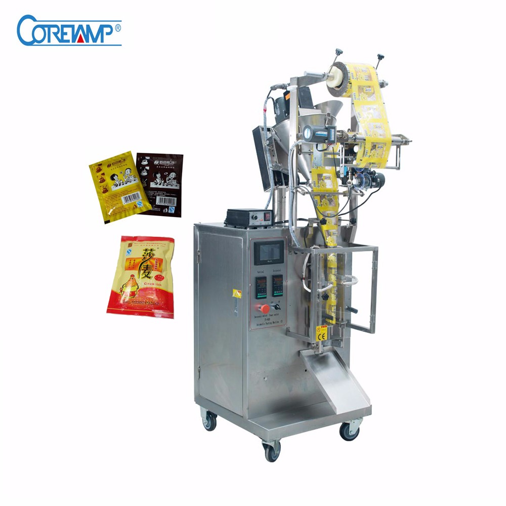 Automatic filling machine Perforated Three Side Bag of Ketchup milk honey liquid small sachet Sealing Packing Machine