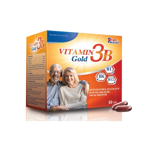 Vitamin Gold 3B Helps supplement vitamins B1, B6, B12 for the body, supports health promotion