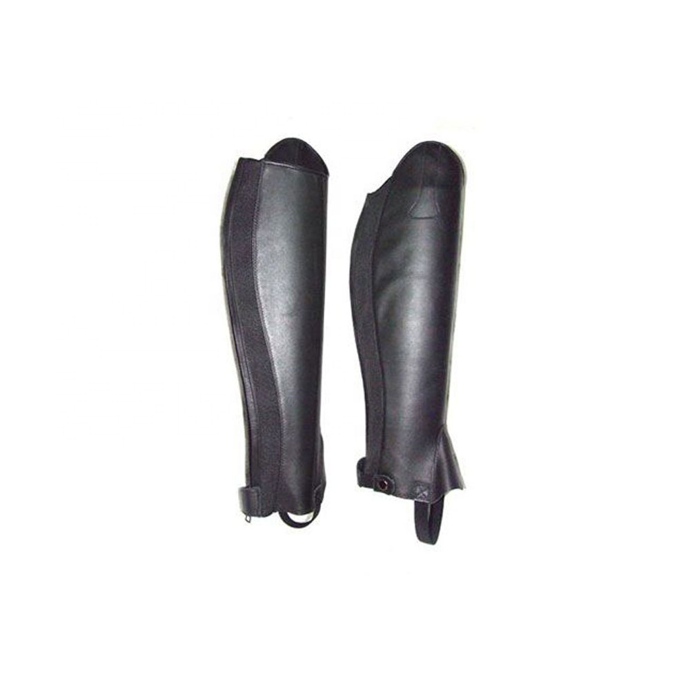 Horse riding product Care Rider Half Chaps Equestrian Suede Leather Half Chaps Zipper & Elastic for Horse Riding