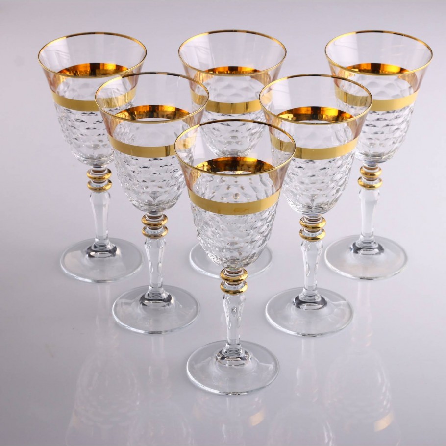 STEMWARE SET OF 6 - 440141 - IBAK GOLD