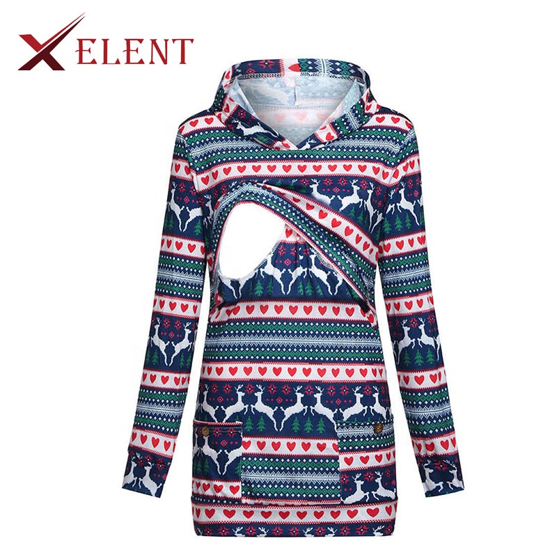 Top Quality Soft Maternity Casual Convenience Breastfeeding Hoodie For Mammy