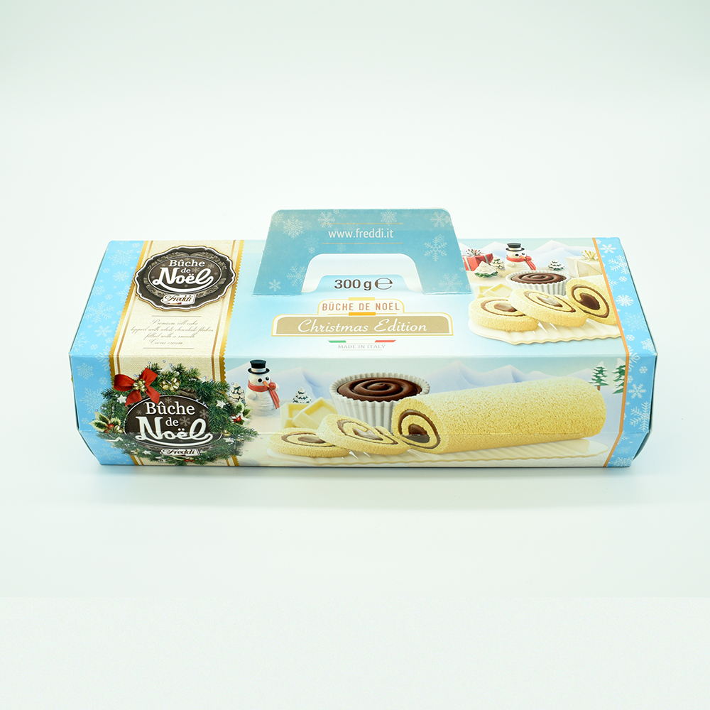 Italian Soft Christmas cake BUCHE DE NOEL 300g as an informal gift