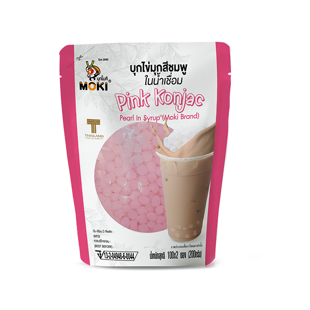 OEM травяной чай Keto Bubble без глютена, розовый чай Boba с сиропом Konjac Boba