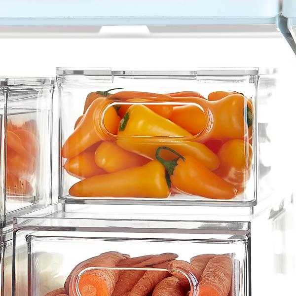 Stackable Plastic Fridge Drawer Organizer plastic food storage boxes for refrigerator at househouse