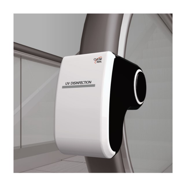 No Electricity Required Self Generation Escalator Handrail Sterilizer Made In Korea