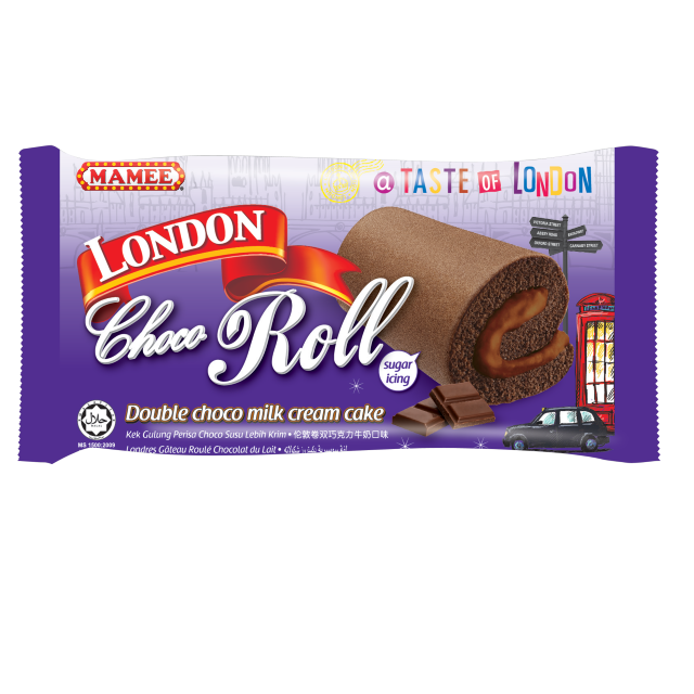 Mamee Лондон торт испечь Swiss Roll Box двойной шоколад кремовый вкус