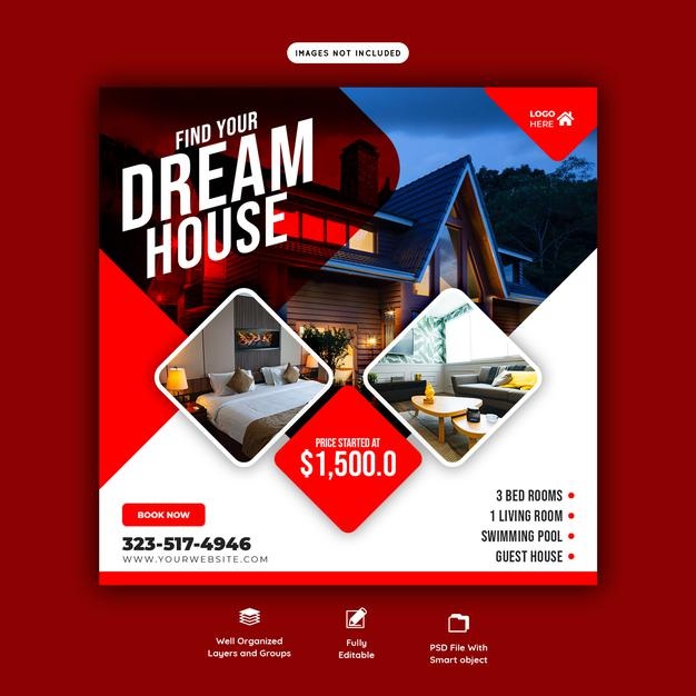 Social Media Banners Facebook Instagram Post Banner Custom Graphic Design Services Eye Catching Sale Advertising Template