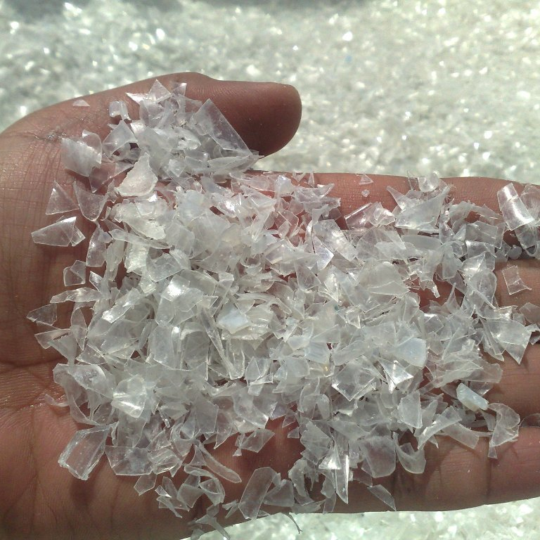 Горячее мытье ПЭТ бутылки хлопья лом