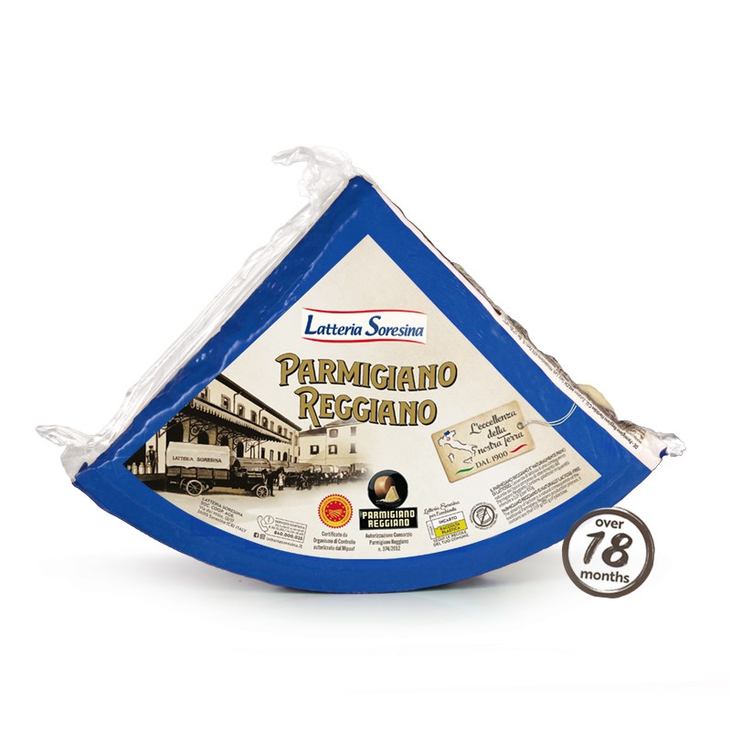 Высокое качество, Сделано в Италии, Parmigiano Reggiano PDO, твердый и аппетитный сыр 1/8, свежее колесо для продажи