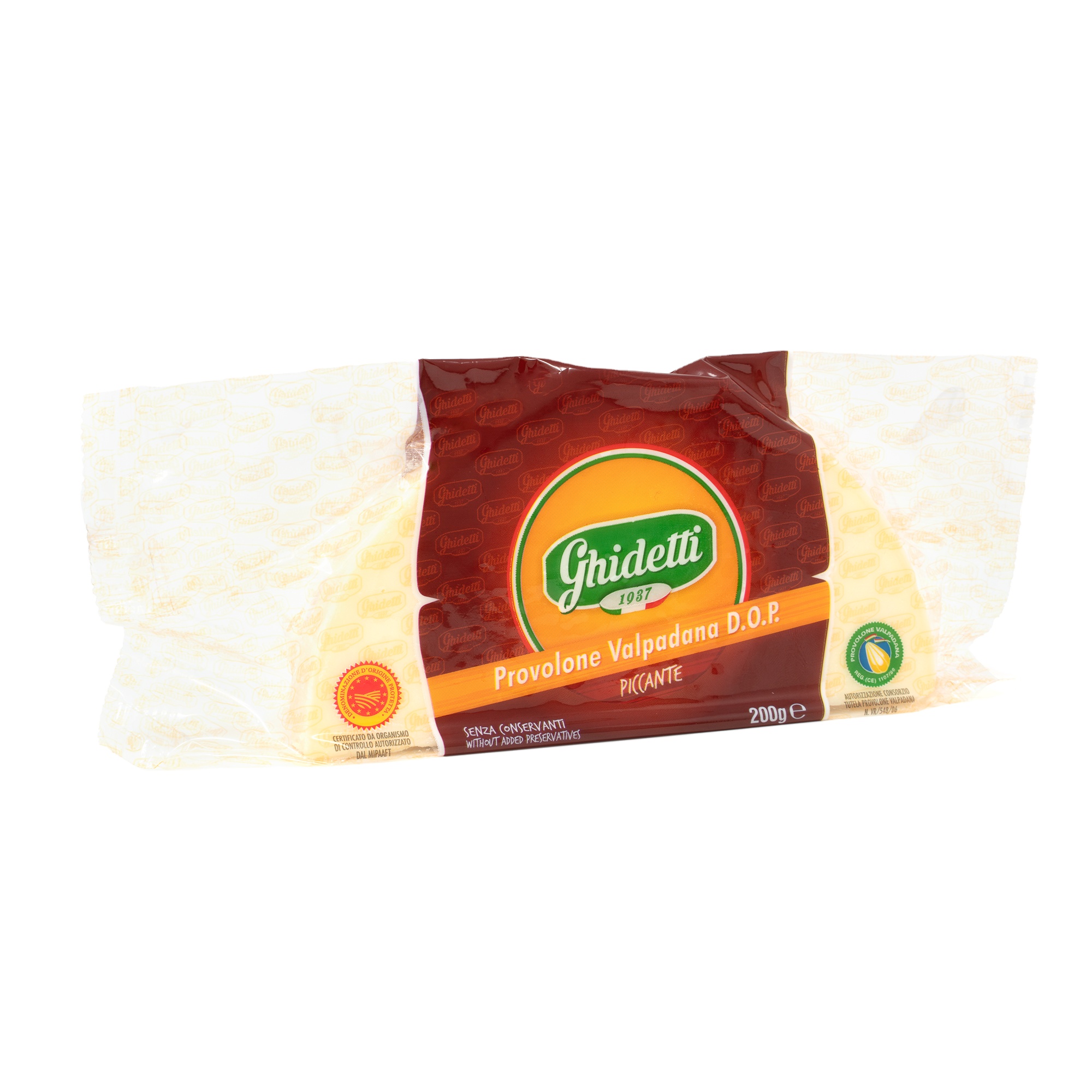 Gold Standard Italian Provolone Valpadana PDO Cheese Sharp Mezzaluna 200g Perfect for Grilling