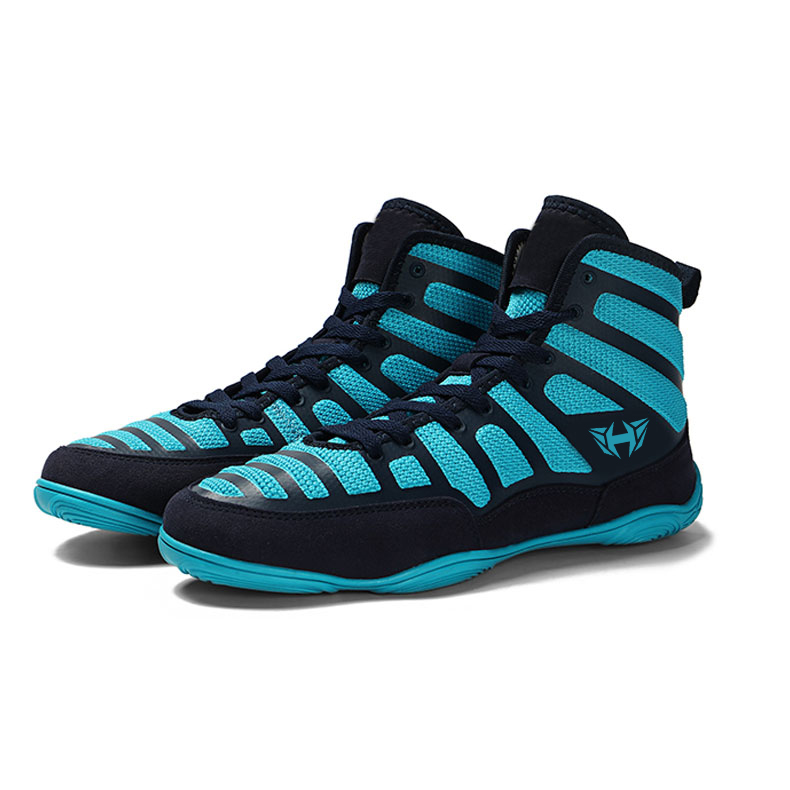 Authentic Professional Wrestling Shoes for Men Training Shoes Tendon At The End Leather Sneakers Anti-Slippery Boxing Shoes