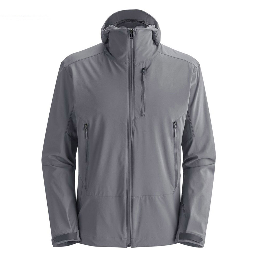 Stylish outdoor shark skin waterproof softshell jacket for man