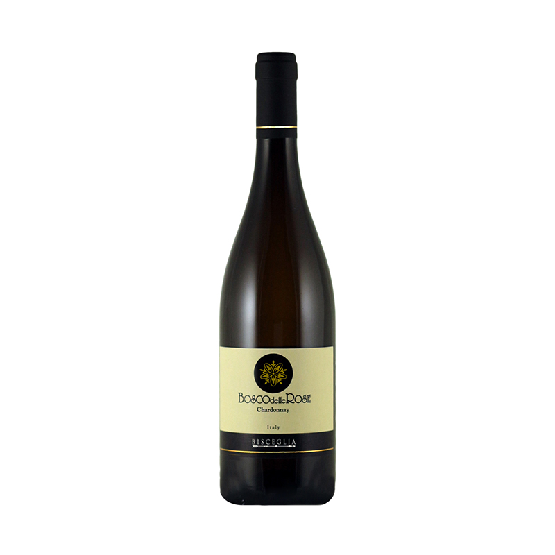 Белое вино Премиум-Качества, Произведено в Италии, Chardonnay IGT Bosco delle Rose biscelia 75cl, готово к отправке