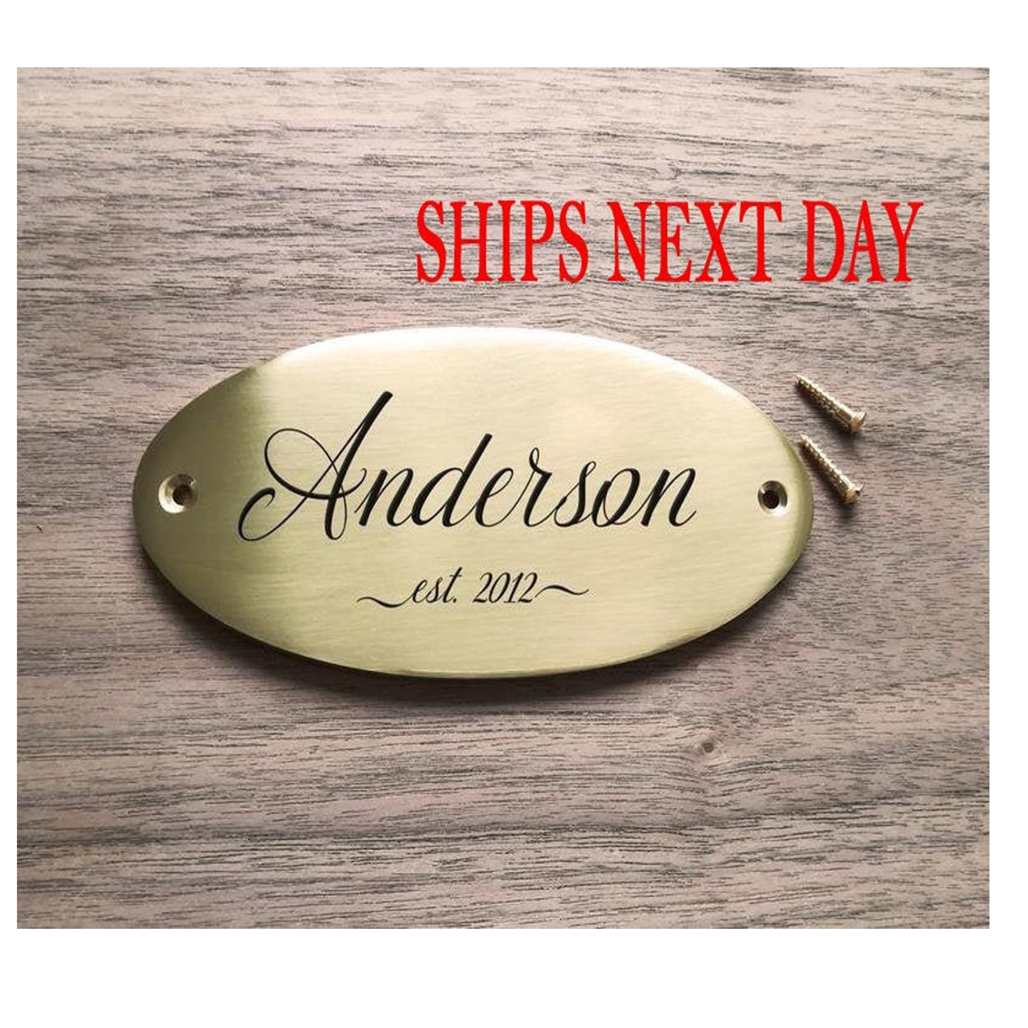 Engraved sign plaque - home decor customized sign, personalized sign, Family Name Plaque Wall silver Sign. Decorative Item