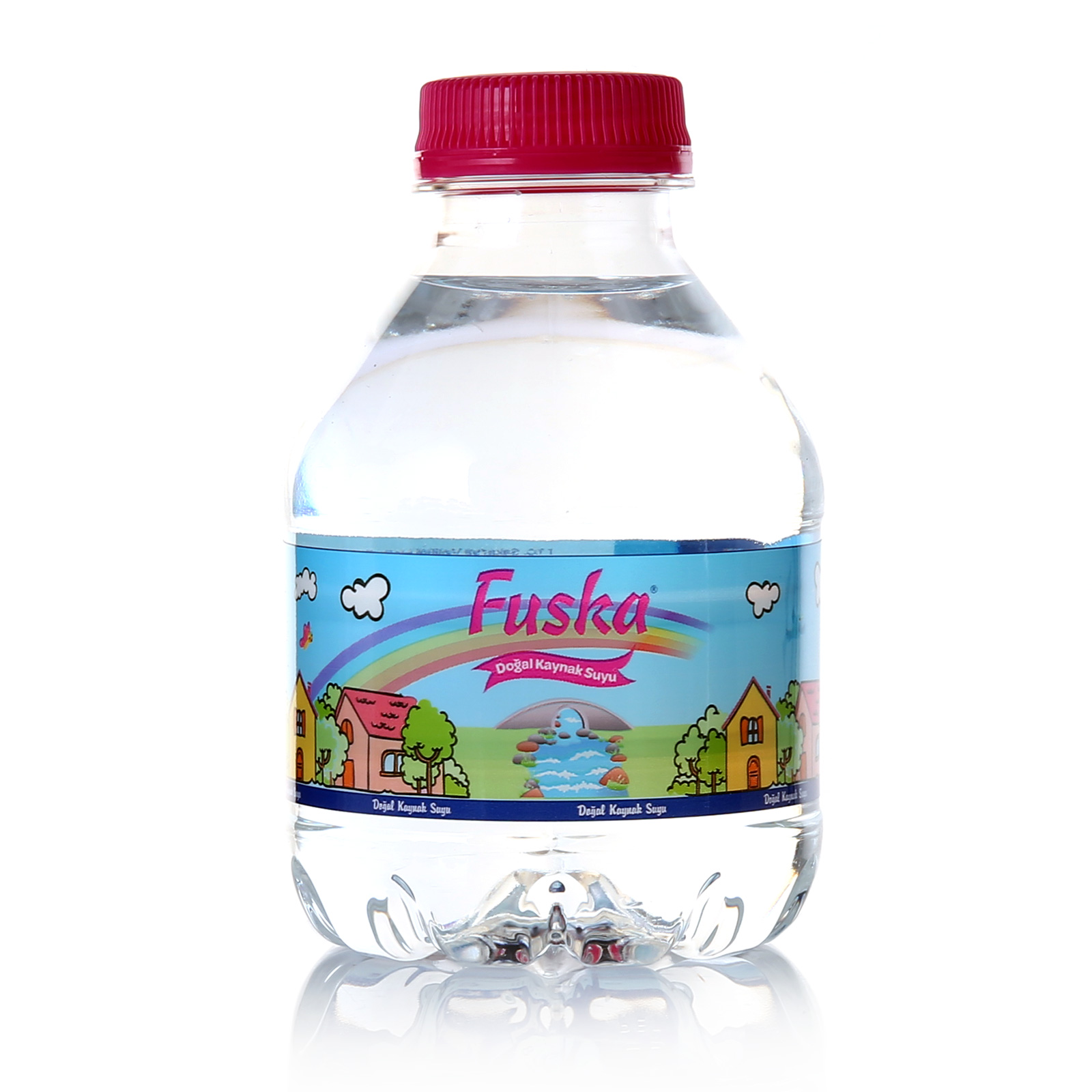 Fuska Natural Spring Water special 200ml plastic bottle with Green sucker for baby and kids