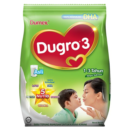 DumexDugro 3 Wholesale Bulk Baby Milk Powder Original 1-3 Years 900g