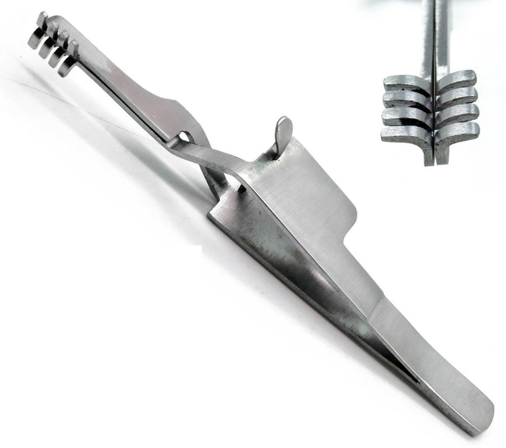 Automatic Cross Action Skin Retractor 4.5" Blunt 4x4 Prongs ENT Instruments