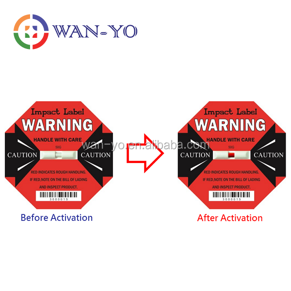 Damage Indicator with Impact Label 50G